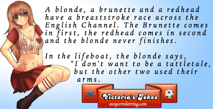 blonde sports jokes Victoria's blonde joke